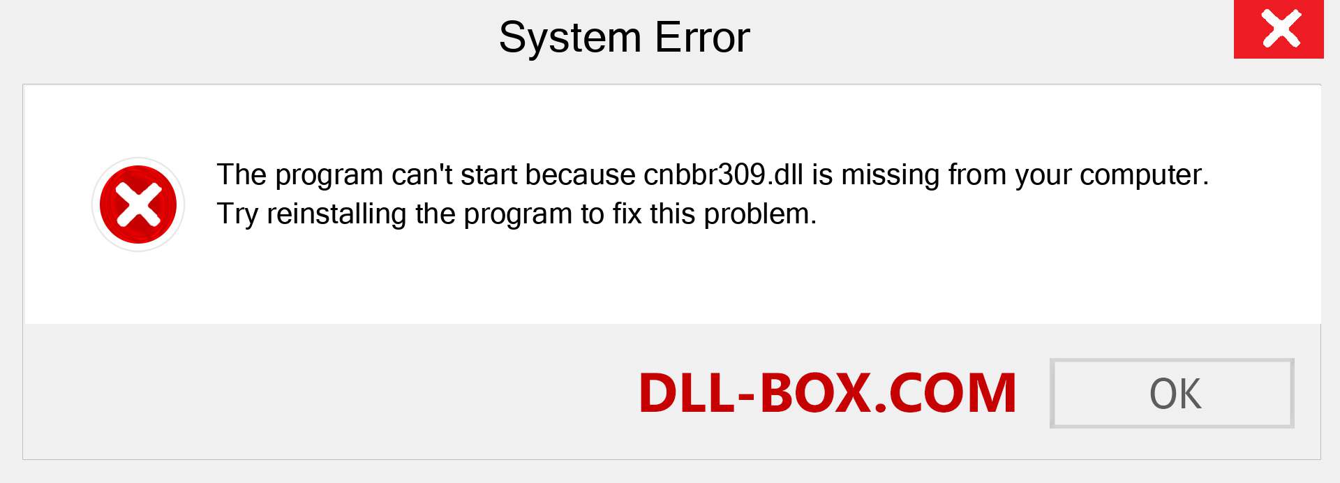  cnbbr309.dll file is missing?. Download for Windows 7, 8, 10 - Fix  cnbbr309 dll Missing Error on Windows, photos, images